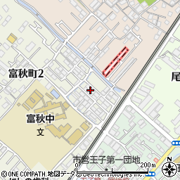 大阪府和泉市富秋町2丁目21周辺の地図