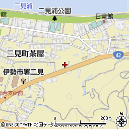 三重県伊勢市二見町茶屋498-1周辺の地図