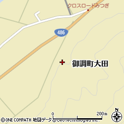 広島県尾道市御調町大田459周辺の地図