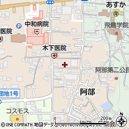 奈良県桜井市阿部575-1周辺の地図