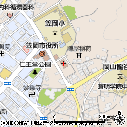 笠岡市役所教育委員会　スポーツ推進課周辺の地図