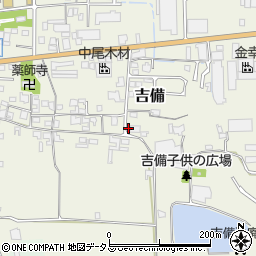 奈良県桜井市吉備736周辺の地図