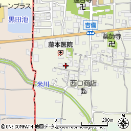 奈良県桜井市吉備166周辺の地図