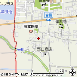 奈良県桜井市吉備171周辺の地図