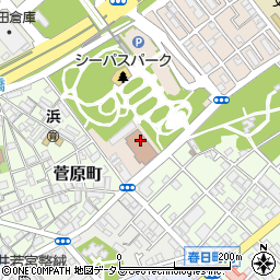 泉大津郵便局周辺の地図