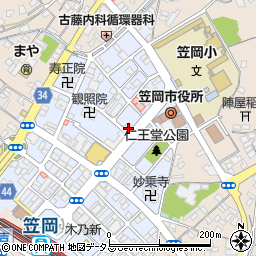 ヨコタスポーツ笠岡店周辺の地図