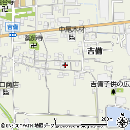 奈良県桜井市吉備376周辺の地図