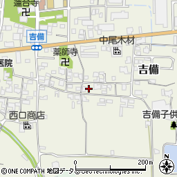 奈良県桜井市吉備381周辺の地図
