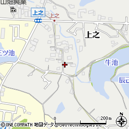 大阪府堺市中区上之800周辺の地図