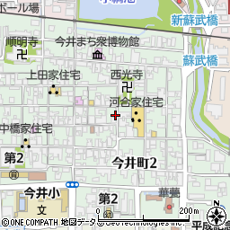 奈良県橿原市今井町1丁目11-3周辺の地図