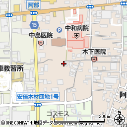 奈良県桜井市阿部288周辺の地図