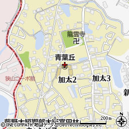 大阪府富田林市加太周辺の地図