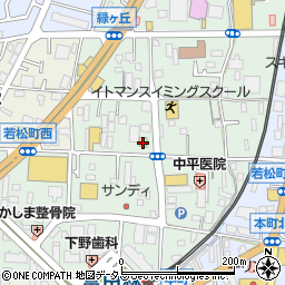 セブンイレブン富田林若松町西店周辺の地図