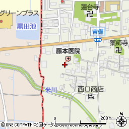 奈良県桜井市吉備164周辺の地図