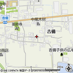 奈良県桜井市吉備386周辺の地図