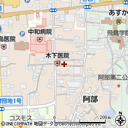 奈良県桜井市阿部550周辺の地図