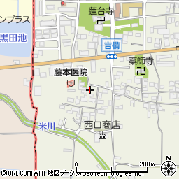 奈良県桜井市吉備417周辺の地図