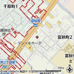 大阪府和泉市富秋町2丁目8周辺の地図