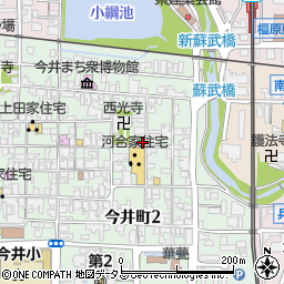 奈良県橿原市今井町1丁目8-10周辺の地図