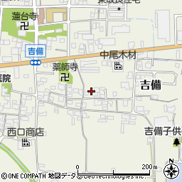 奈良県桜井市吉備393周辺の地図