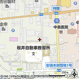 奈良県桜井市吉備317周辺の地図