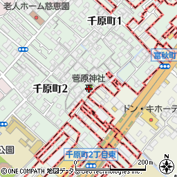 菅原神社周辺の地図