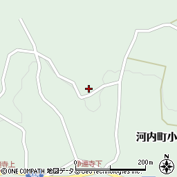 広島県東広島市河内町小田711周辺の地図