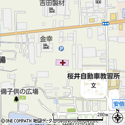 奈良県桜井市吉備324周辺の地図