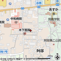 奈良県桜井市阿部549-12周辺の地図