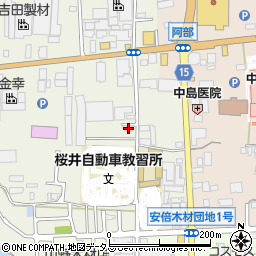 奈良県桜井市吉備316周辺の地図