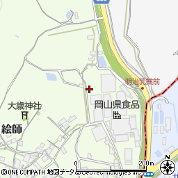 岡山県笠岡市絵師172周辺の地図