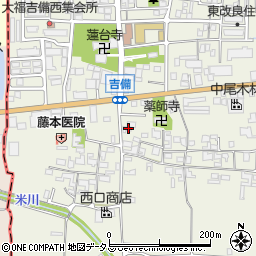 奈良県桜井市吉備459周辺の地図