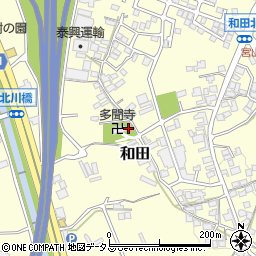 宝興山　多聞寺周辺の地図