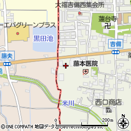 奈良県桜井市吉備427周辺の地図