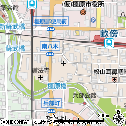 日本聖公会八木基督教会周辺の地図