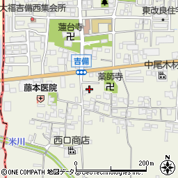 奈良県桜井市吉備460周辺の地図