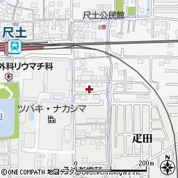 奈良県葛城市尺土26-2周辺の地図