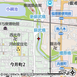 蘇武橋周辺の地図