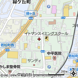 大阪府富田林市若松町西周辺の地図
