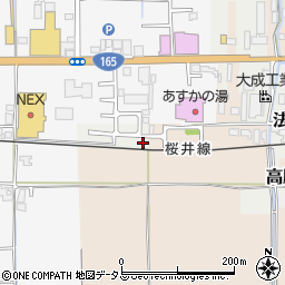 奈良県橿原市法花寺町44-13周辺の地図