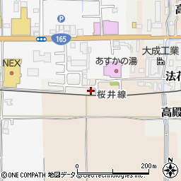奈良県橿原市高殿町537-8周辺の地図