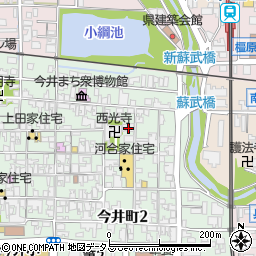 奈良県橿原市今井町1丁目8-4周辺の地図