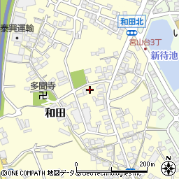 大阪府堺市南区和田周辺の地図