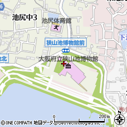大阪府立狭山池博物館周辺の地図
