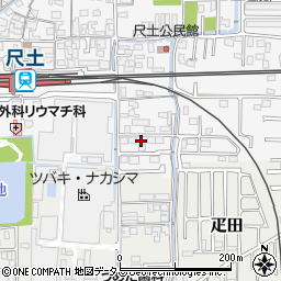 奈良県葛城市尺土28周辺の地図