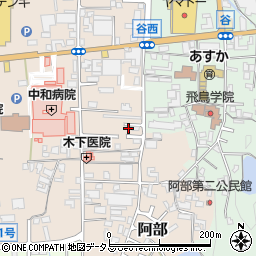 奈良県桜井市阿部546-9周辺の地図
