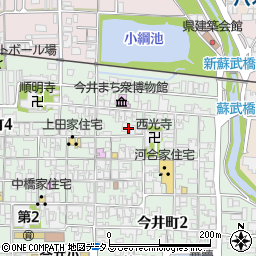 蓮妙寺周辺の地図