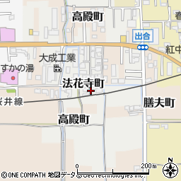 奈良県橿原市法花寺町22-4周辺の地図