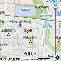 奈良県橿原市今井町1丁目8-28周辺の地図
