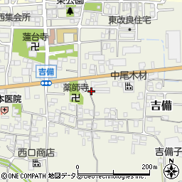 奈良県桜井市吉備506周辺の地図